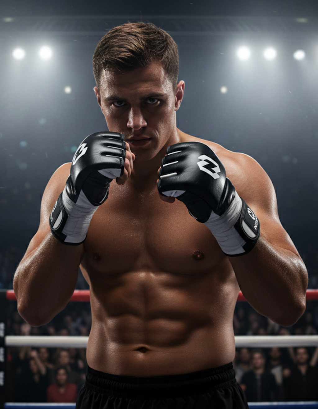 MMA Fight Gloves PU Training 8 oz - Velcro 60 Velcro Closure