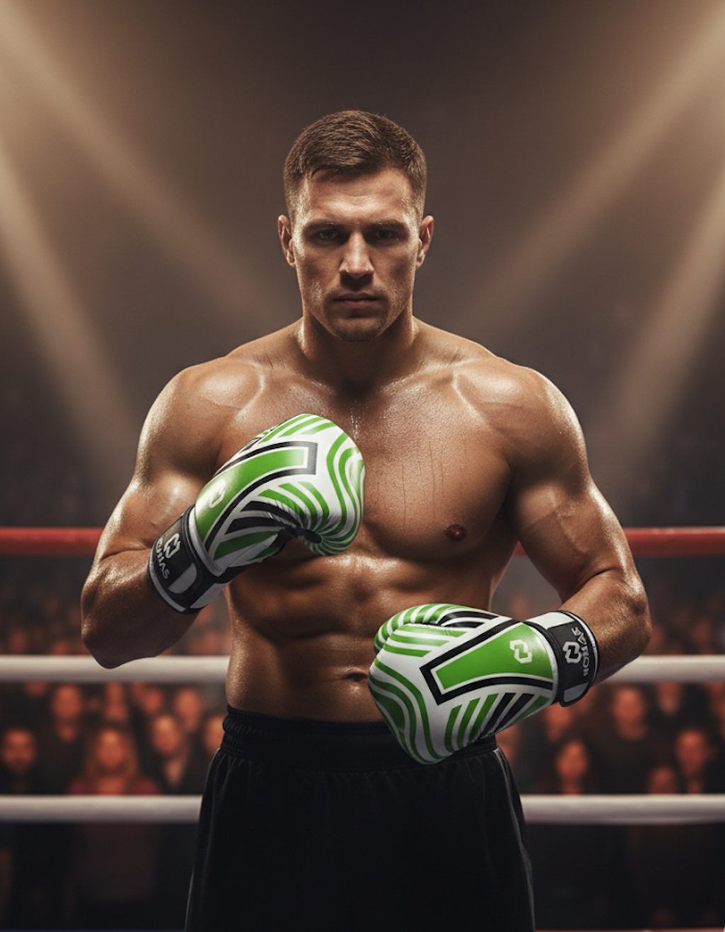 Boxing Gloves Semi Leather Hybird 14 oz