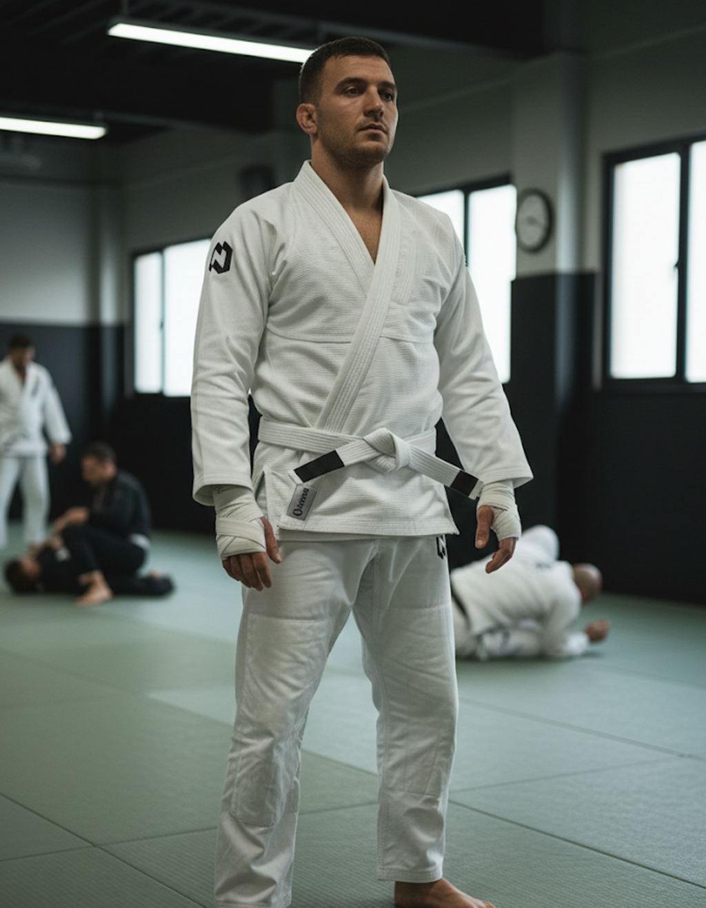 Brazilian Jiu Jitsu Gi  350 gsm with 10 oz Rip Stop Pant-White
