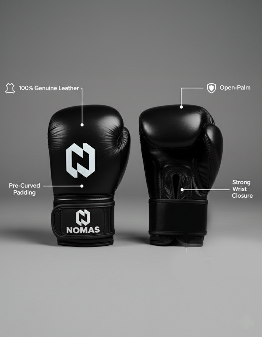 MMA Fight Gloves Genuine Leather