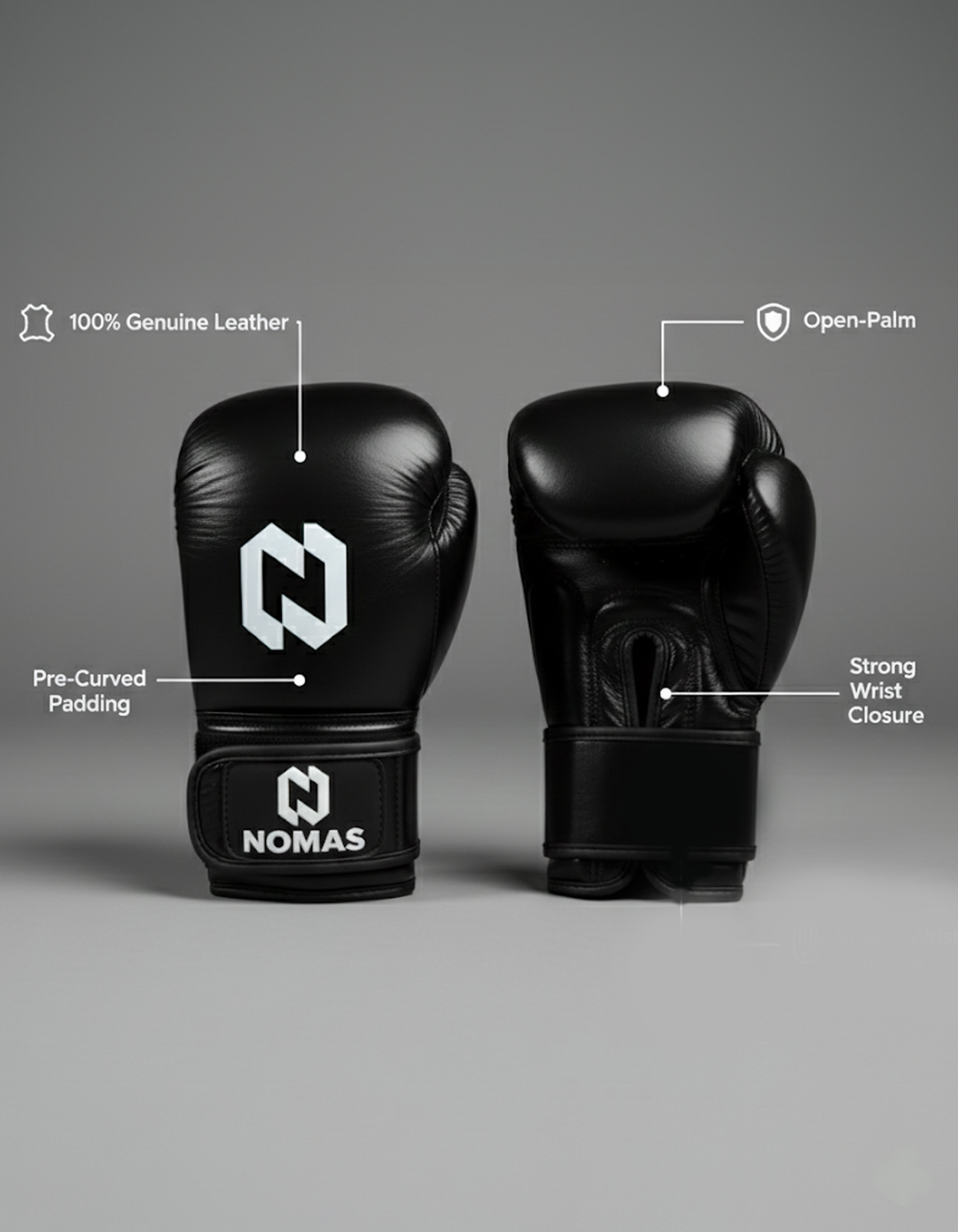 MMA Fight Gloves Genuine Leather