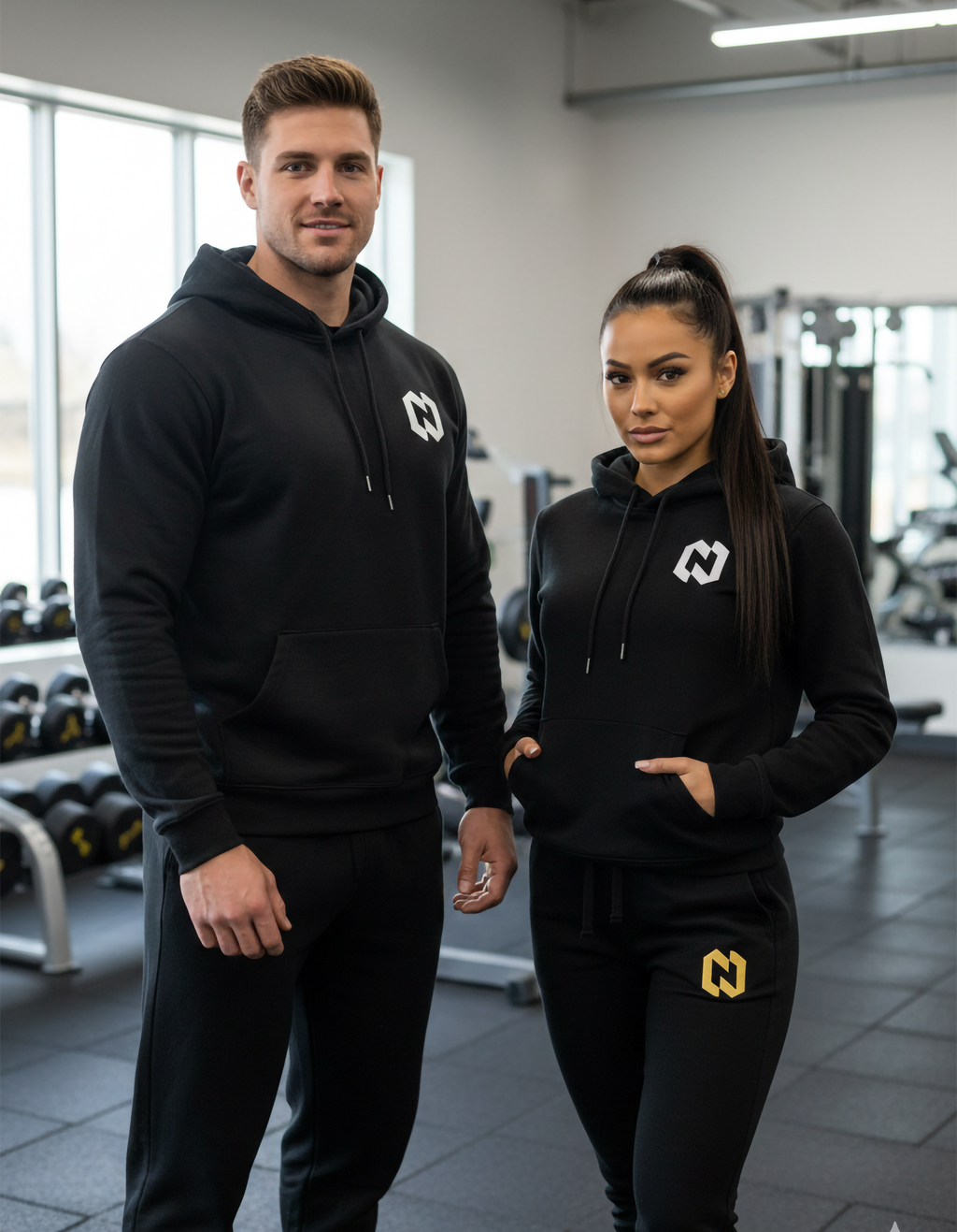 Pullover Hoodie Black 350gsm