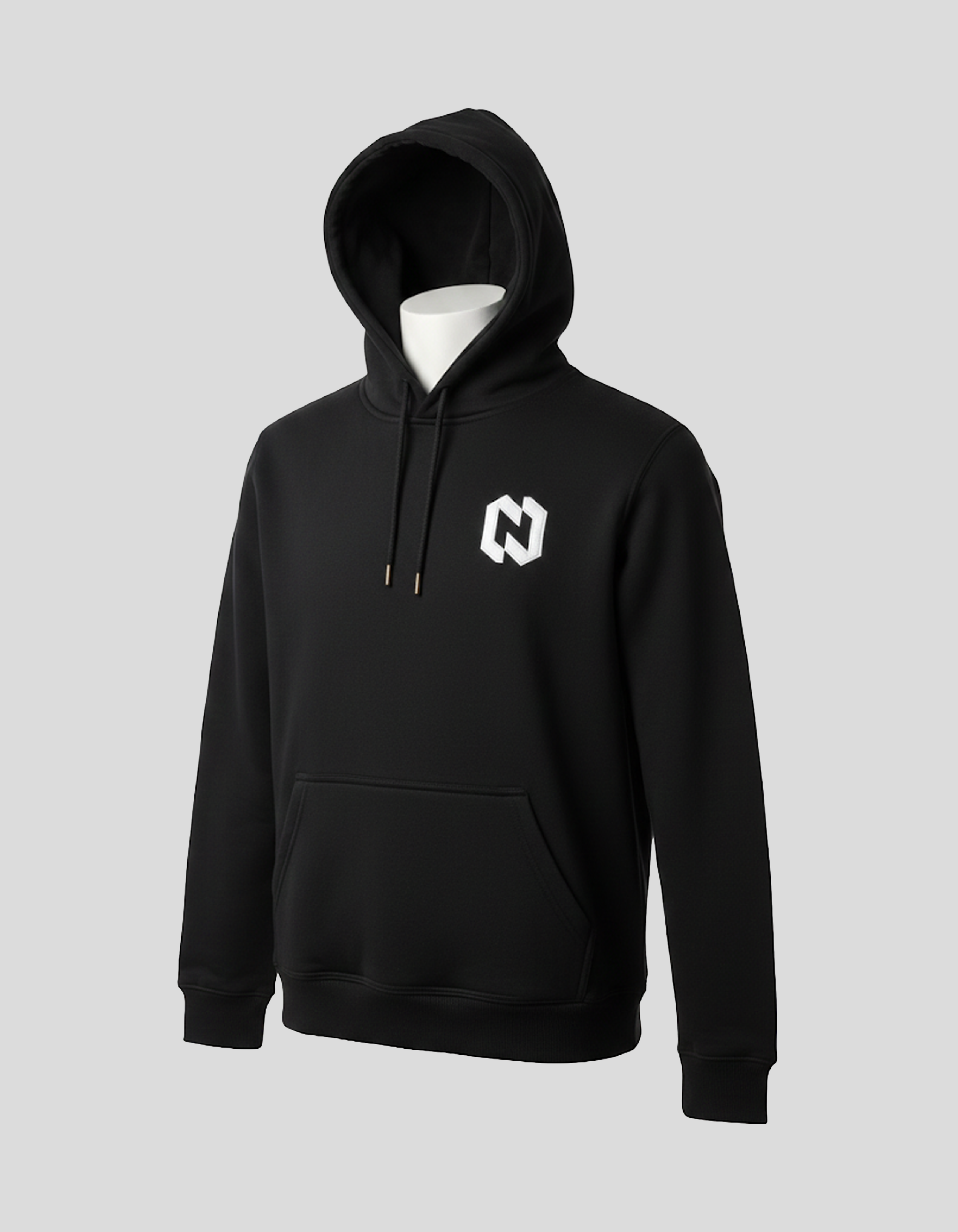Pullover Hoodie Black 350gsm