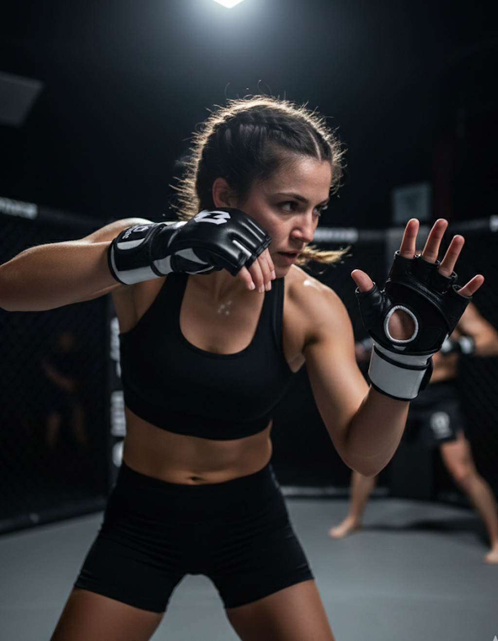 MMA Fight Gloves PU Training 8 oz - Velcro 60 Velcro Closure