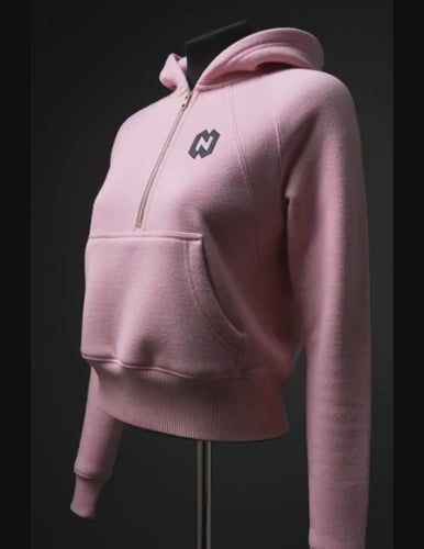 Ladies Top Hoodie Light Pink Color